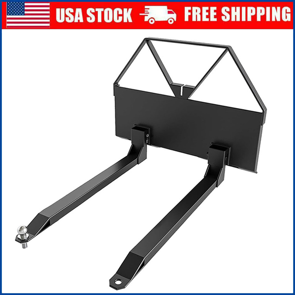 Pallet Fork 46" Skid Steer Fork Skid Steer Attachment Quick Attach Mount 2600LBS