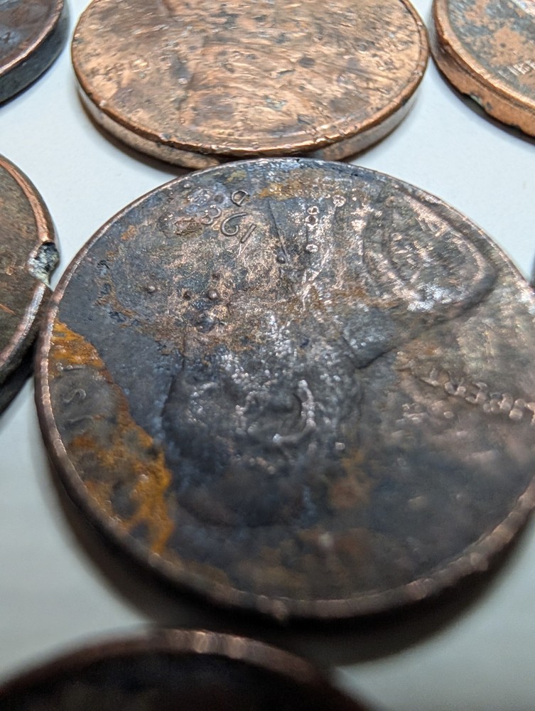 15 Unusual Coins They Are. Pitted And Bubbled