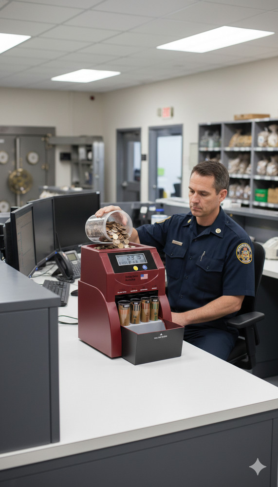 Precision Digital Coin Counter, Sorter, and Wrapper