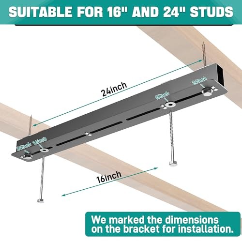 Ceiling Storage Rack, Heavy Duty Overhead Garage Storage Rack, For 5 Bins