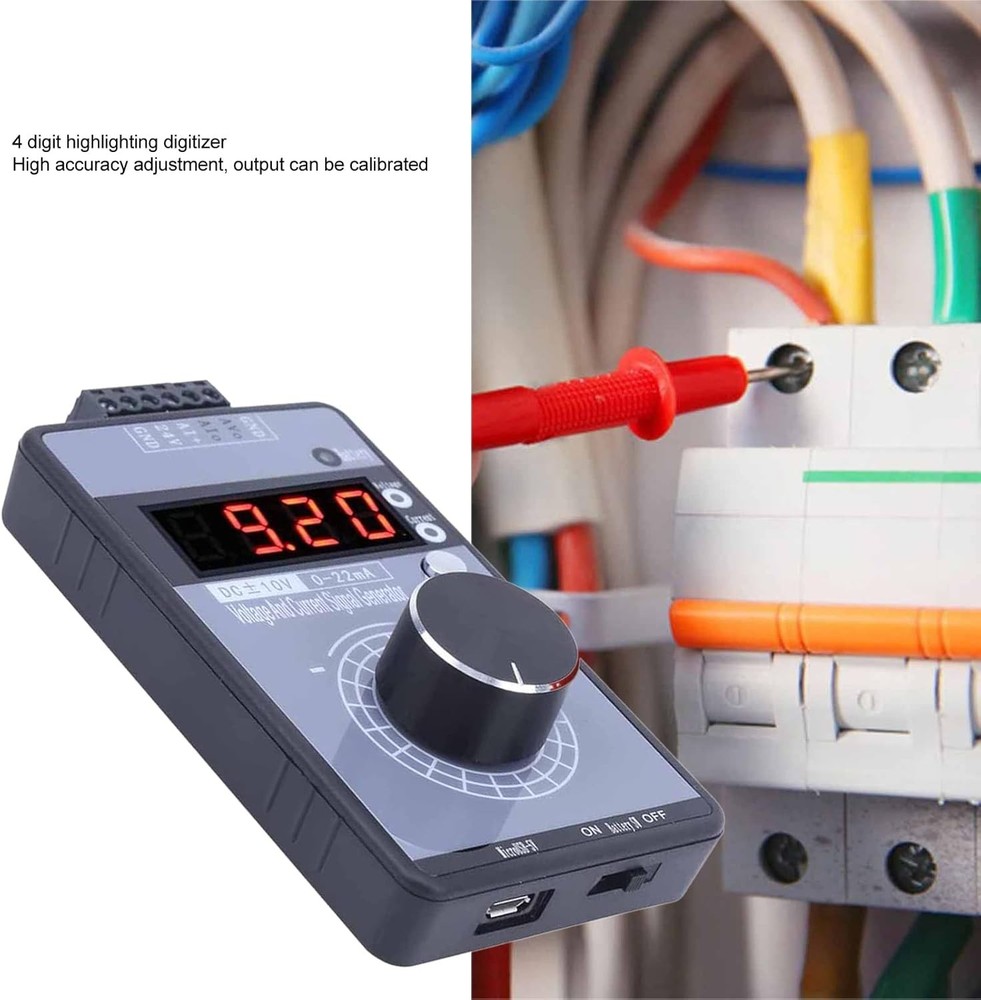 Handheld DC 0-10V 0-20mA Voltage Current Signal Generator Process Calibrator