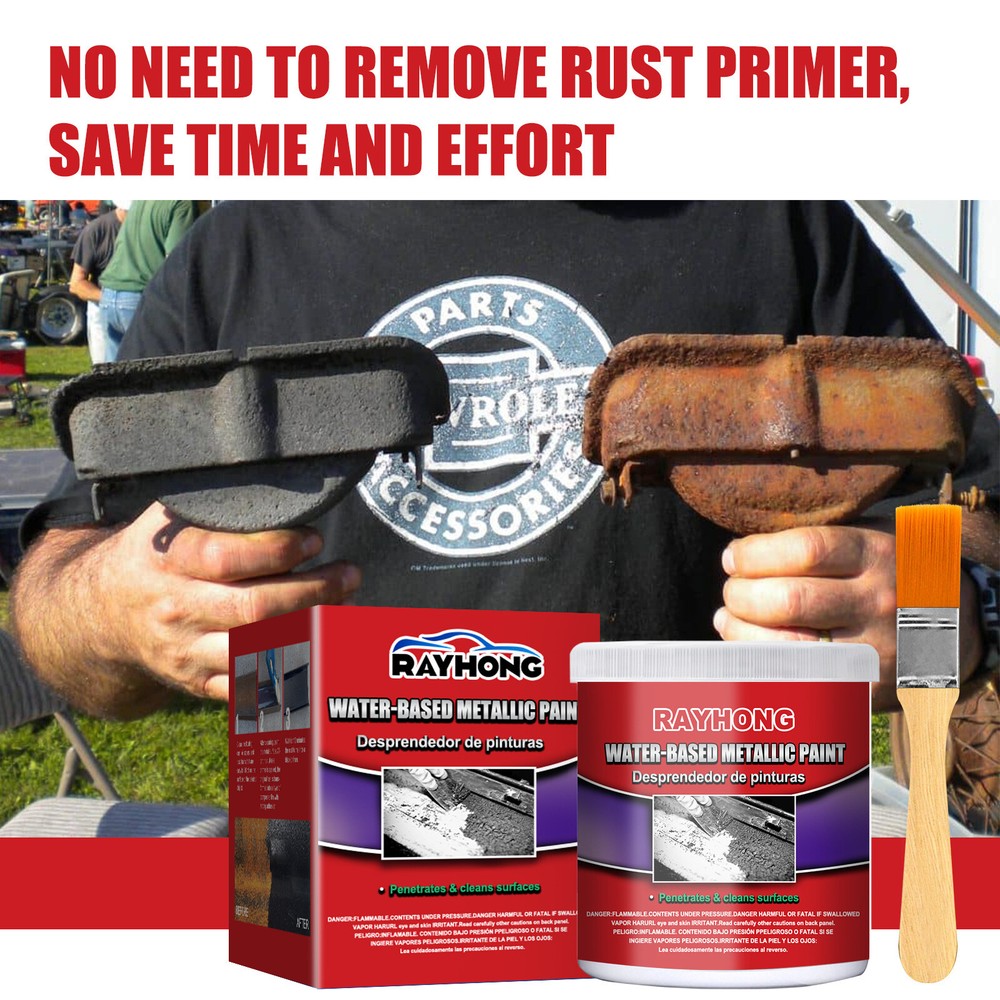 3pcs Car Anti-Rust Chassis Rust Converter Water-Based Primer Metal Rust Remover