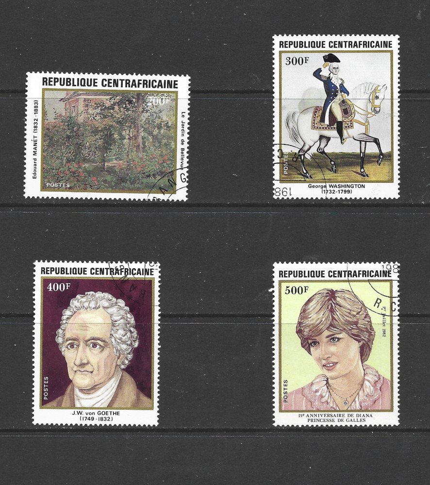 CENTRAL AFRICAN REPUBLIC - 1982 Anniversaries -  USED SET