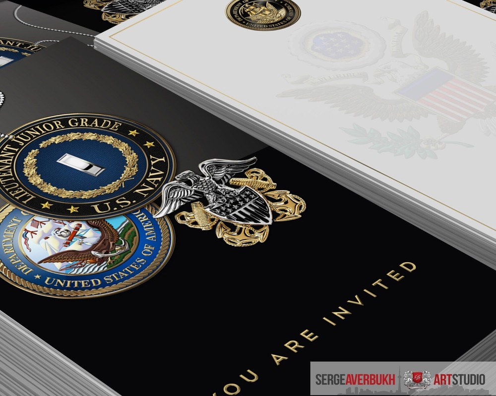 Customizable Navy Lieutenant Junior Grade Invitation Template DIGITAL DOWNLOAD