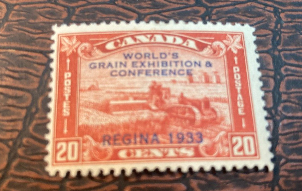 KAPPYSTAMPS CANADA #203 1933 WORLD GRAIN CONFERENCE MINT HINGED  H180