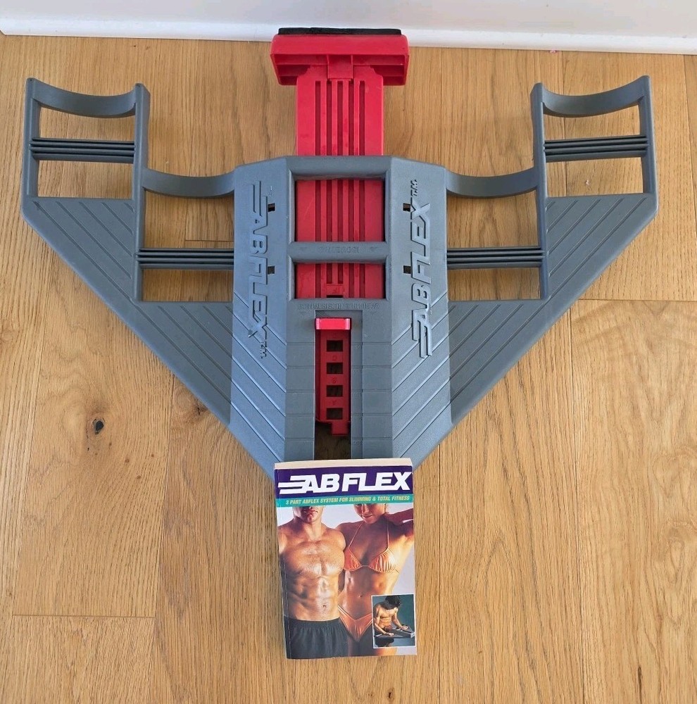 AbFlex Exerciser & Book Ab Flex Abdominal Muscle Machine VTG