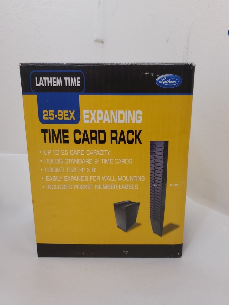 Mint Lathdm Time clock + New Expanding Time Card Rack A