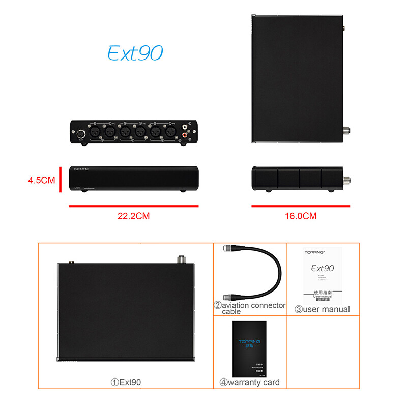 TOPPING Pre90 Preamplifier Or Ext90Input Extender NFCA Module Output Combination