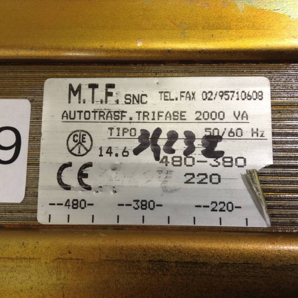 MTF 2 kVA Transformer 36232 Used #80449