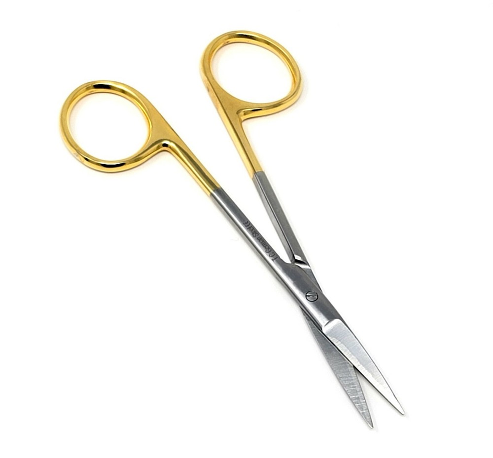 T/C Iris Scissors 4.5" Straight Surgical Dental