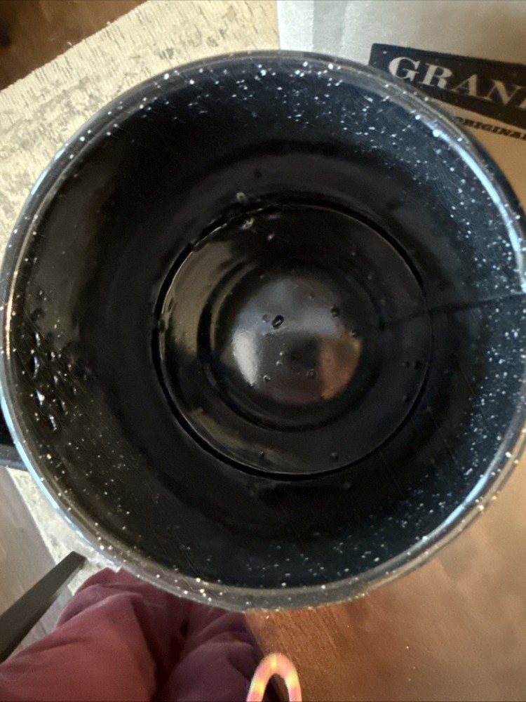 Granite Ware Coffee Boiler, 12 Cup - Speckled Black