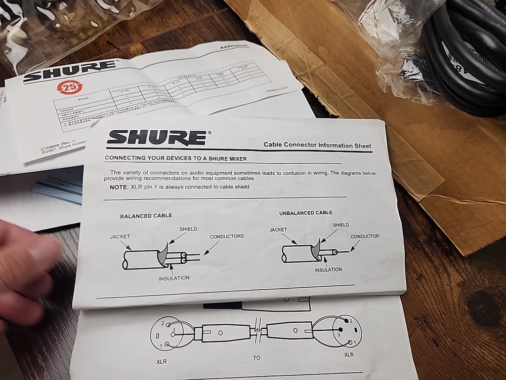 Shure SCM268 4-Channel Microphone Mixer EUC Tested