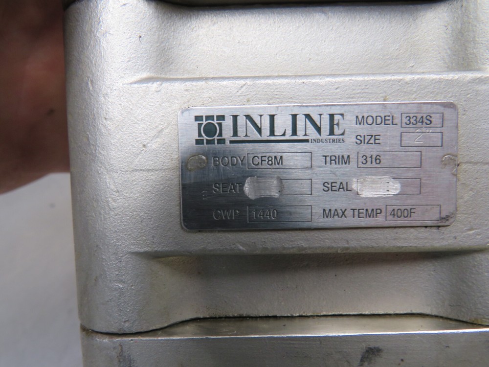 Inline 334S Size 2" npt 316SS Ball Valve