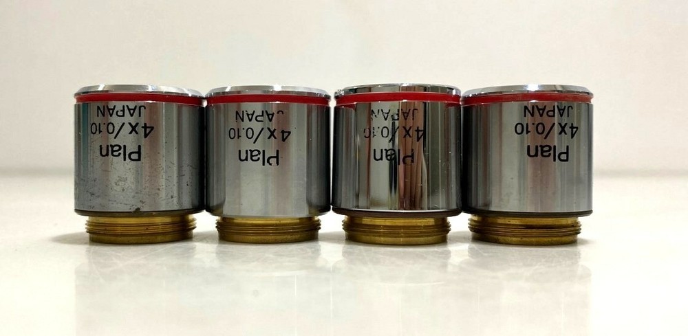 Olympus Plan 4X/0.10 Microscope Objective, DHL Shipping World Wide