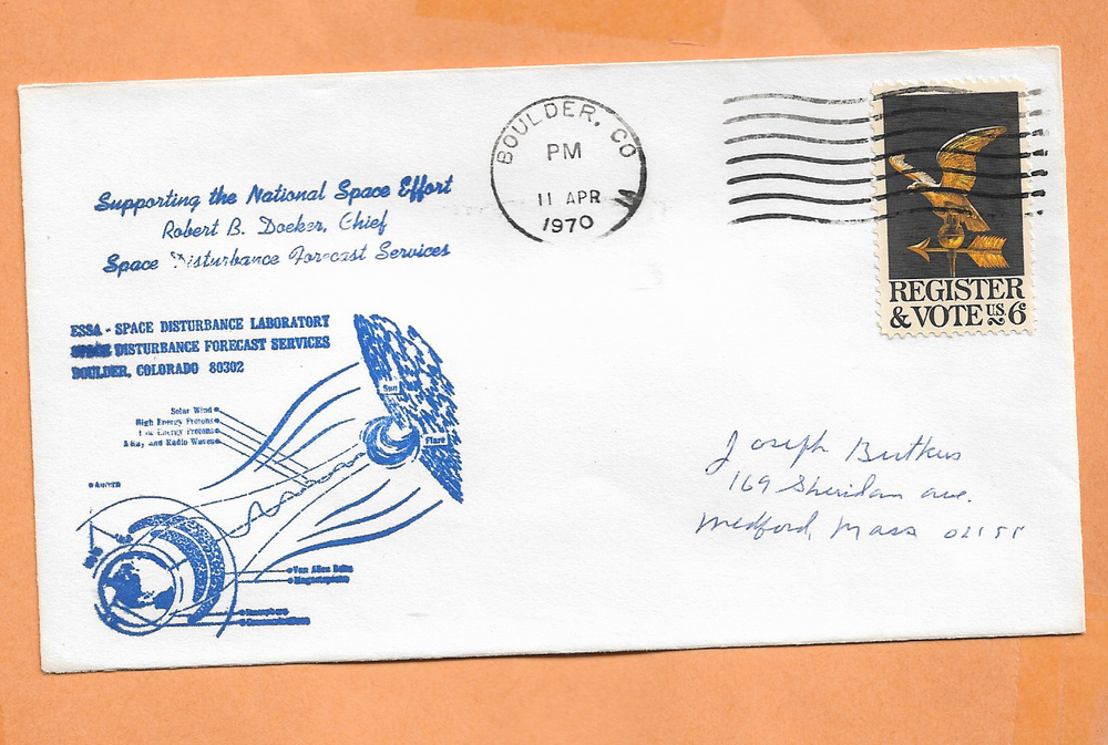 APOLLO 13 LAUNCH APR 11,1970 BOULDER CO SPACE COVER