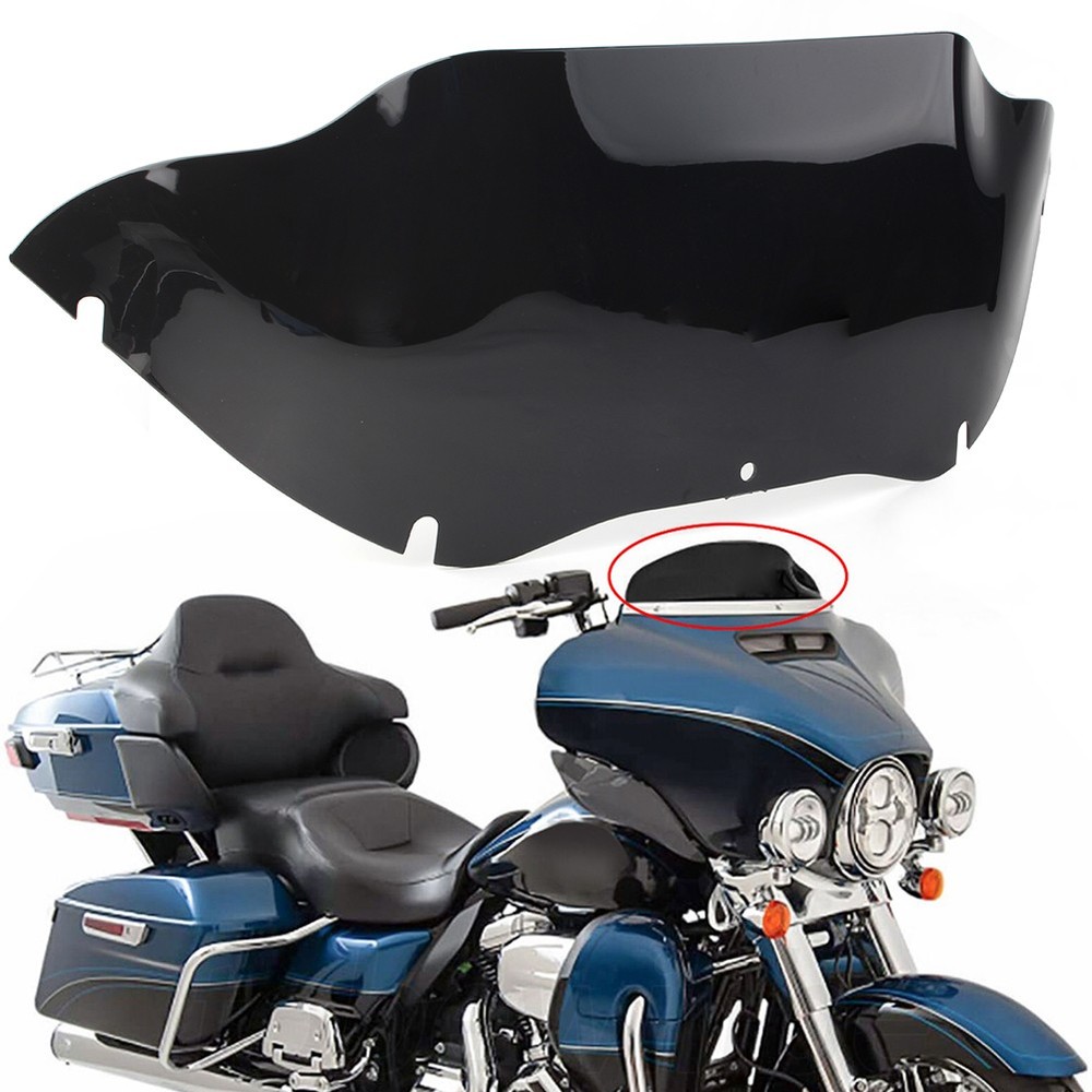 Fit For Harley Touring Road Glide 1998-2013 9.5" Wave Windshield Windscreen