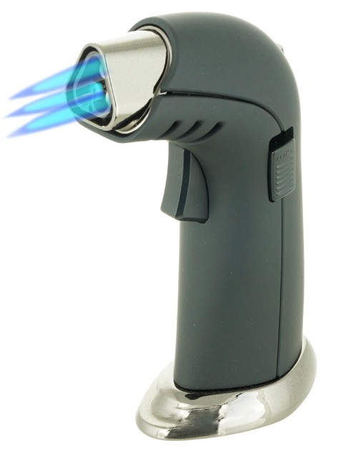Triple Torch Table Lighter Adjustable Jet Flame Windproof Refillable giftbox