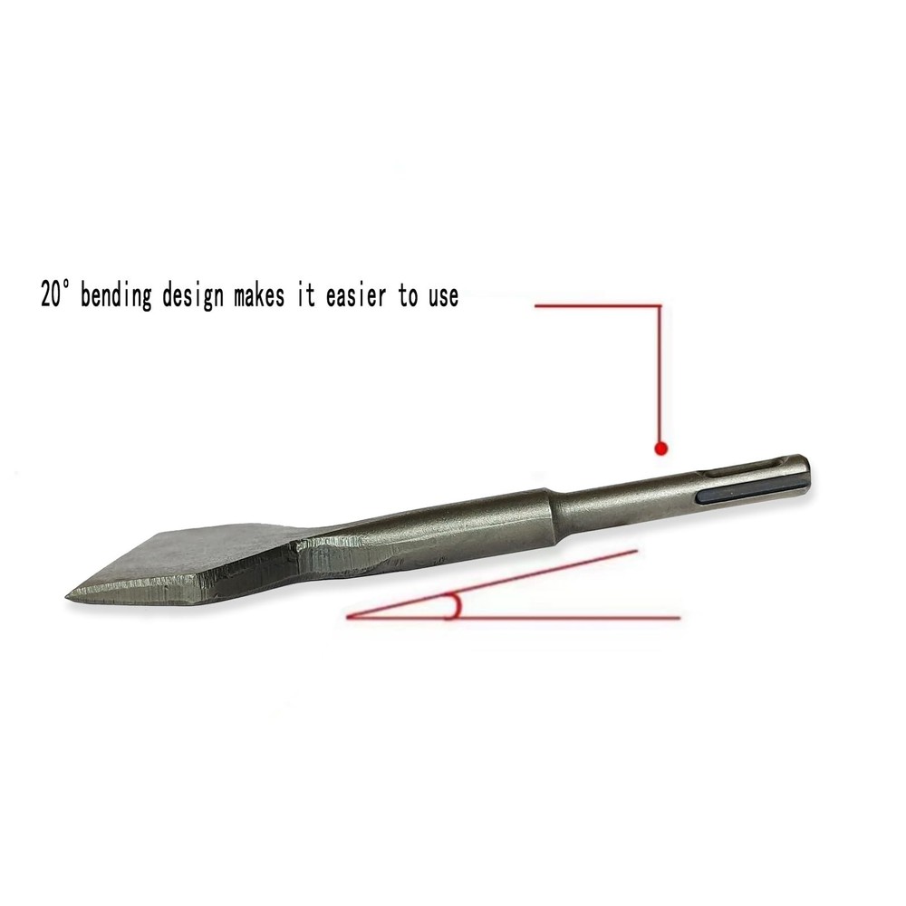 3" Wide SDS Plus Chisel, Tile Removal Tool, SDS Chisel Drill Bit, Wall and Fl...
