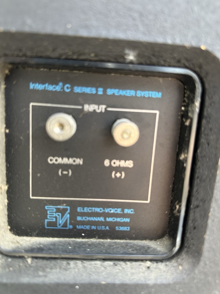 EV Electrovoice Interface C Series II Speakers Untested As Is