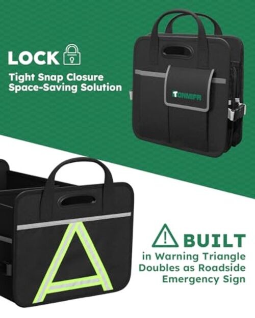 2-Compartment Trunk Organizer & Multi-Compartment Storage 65L (Organizer Only)