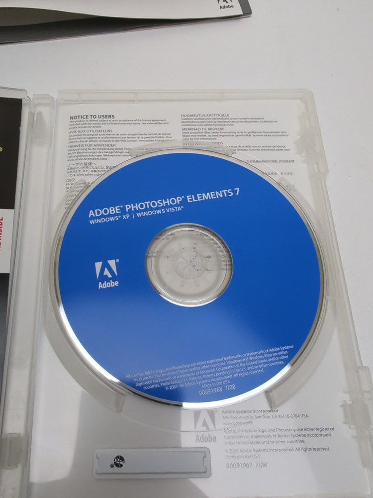 Adobe Photoshop Elements 7 Software Edit Enhance Create Share For PC