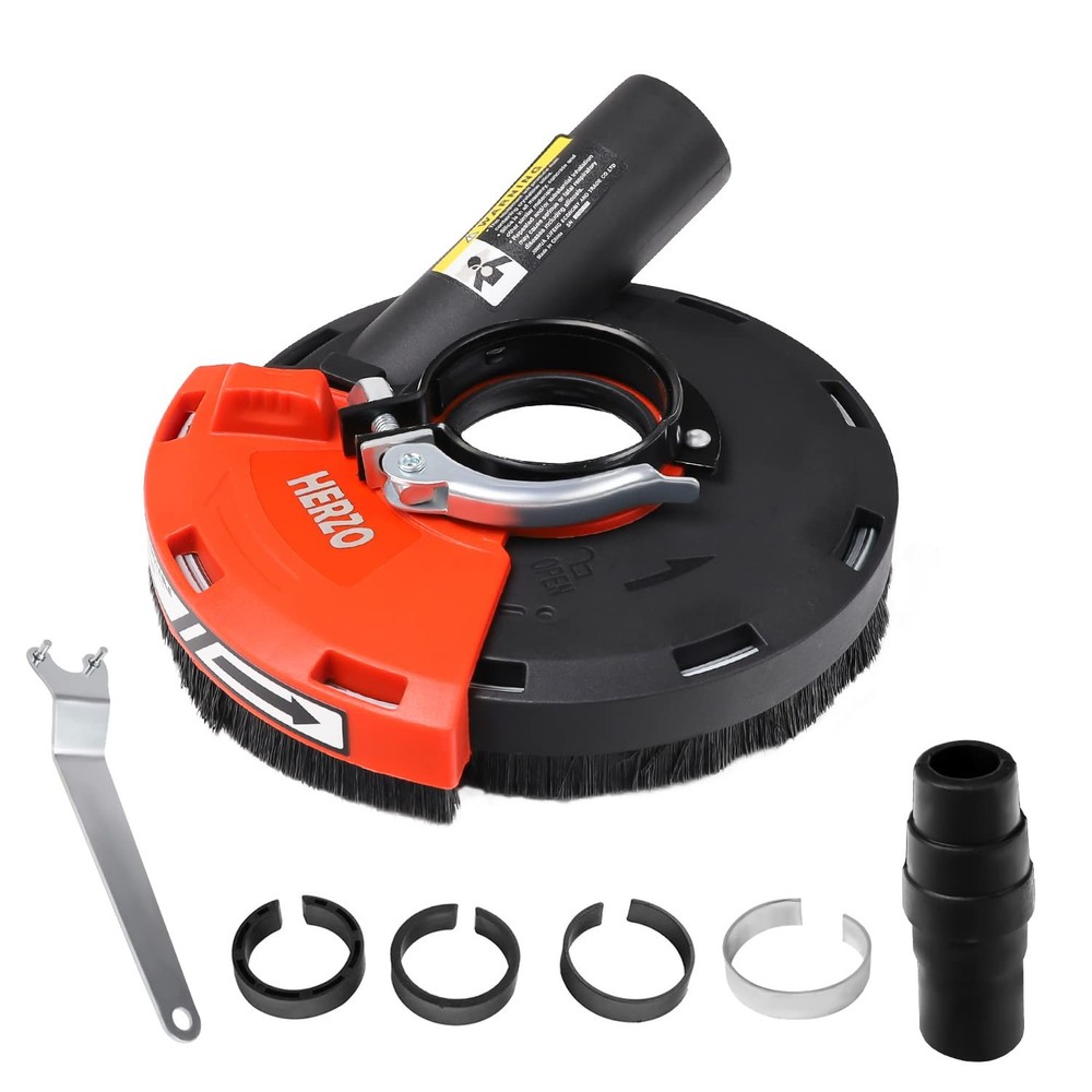 Universal Dust Shroud for 4-5 Inch Angle Grinders - Surface Grinding Accessory