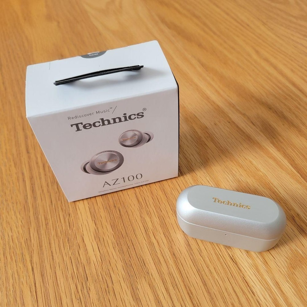 【CASE ONLY】 Silver Panasonic Technics  EAH-AZ100 Charging Genuine Japan New