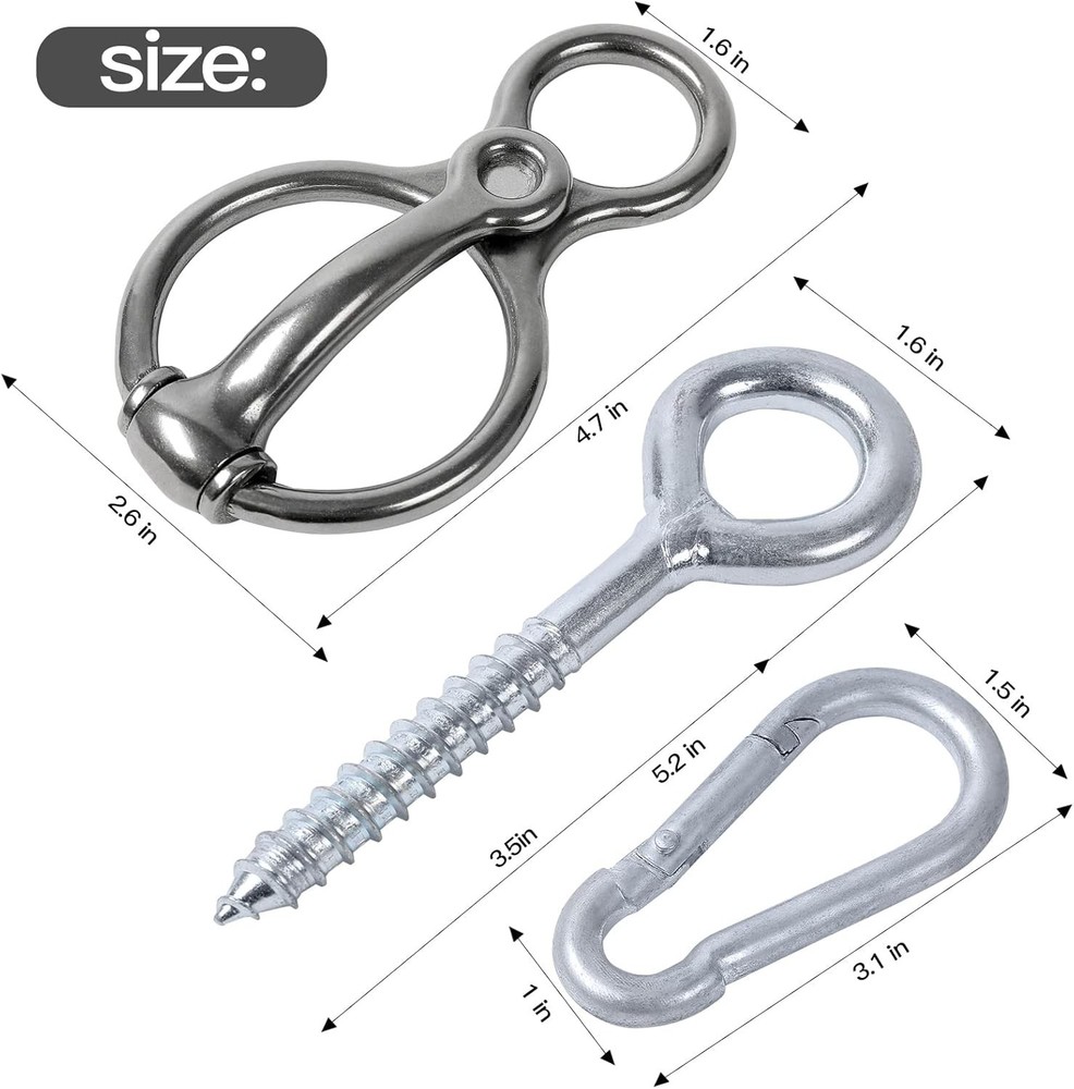 Horse Tie Ring Blocker Stainless Steel Prevents Pulling Back