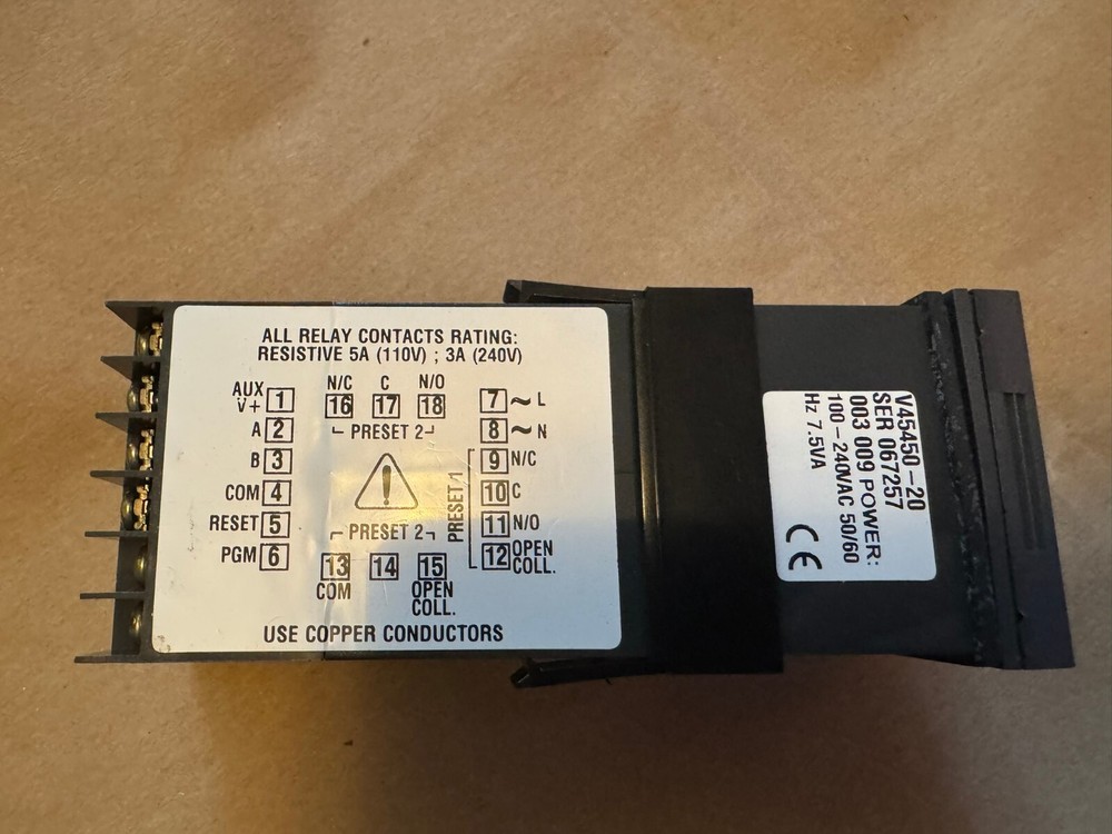 Veeder-Root Timer/Counter V45450-2 DANAHER CONTROLS