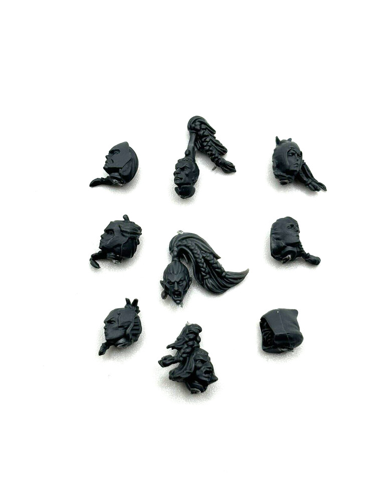 Warhammer Wood Elf Glade Guard Head Bits x9
