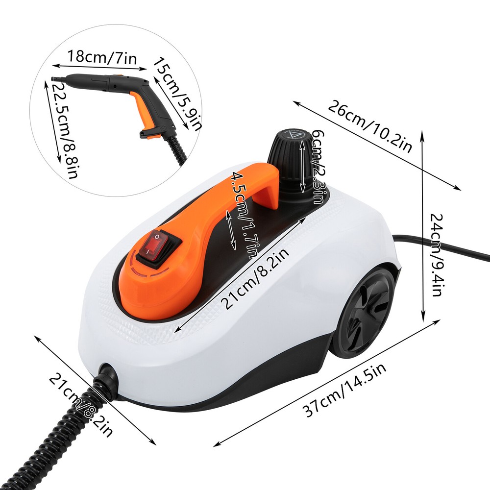 Elec Home Steamer Cleaner High Pressure Multipurpose Rolling Cleaning Machine
