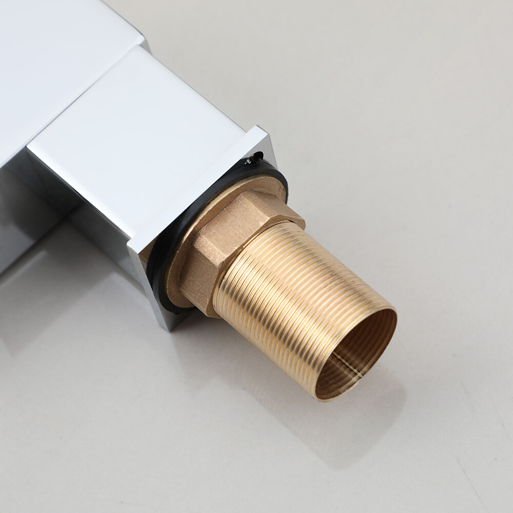 Bathroom Sink Faucet Waterfall Spout Chrome Deck Mounted Single Handle Mixer Tap