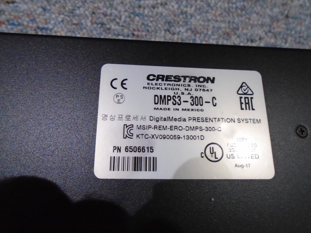 Crestron DMPS3-300-C 3-Series DigitalMedia Presentation System #3