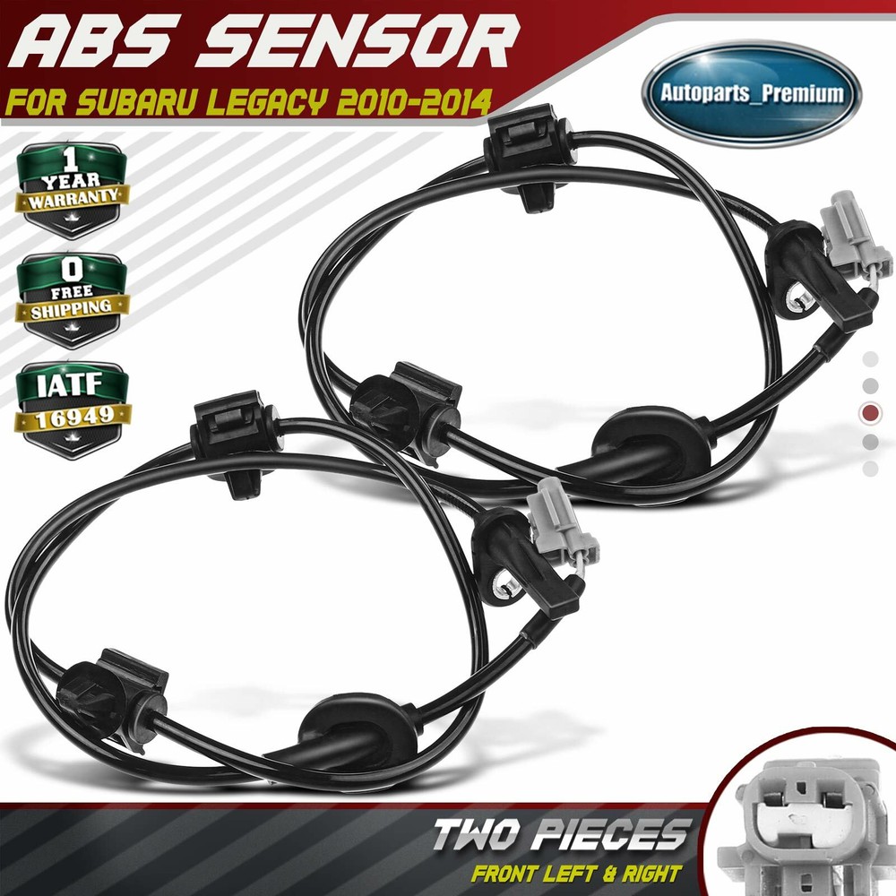 2Pcs ABS Wheel Speed Sensor for Subaru Legacy 2010-2014 Front Driver & Passenger