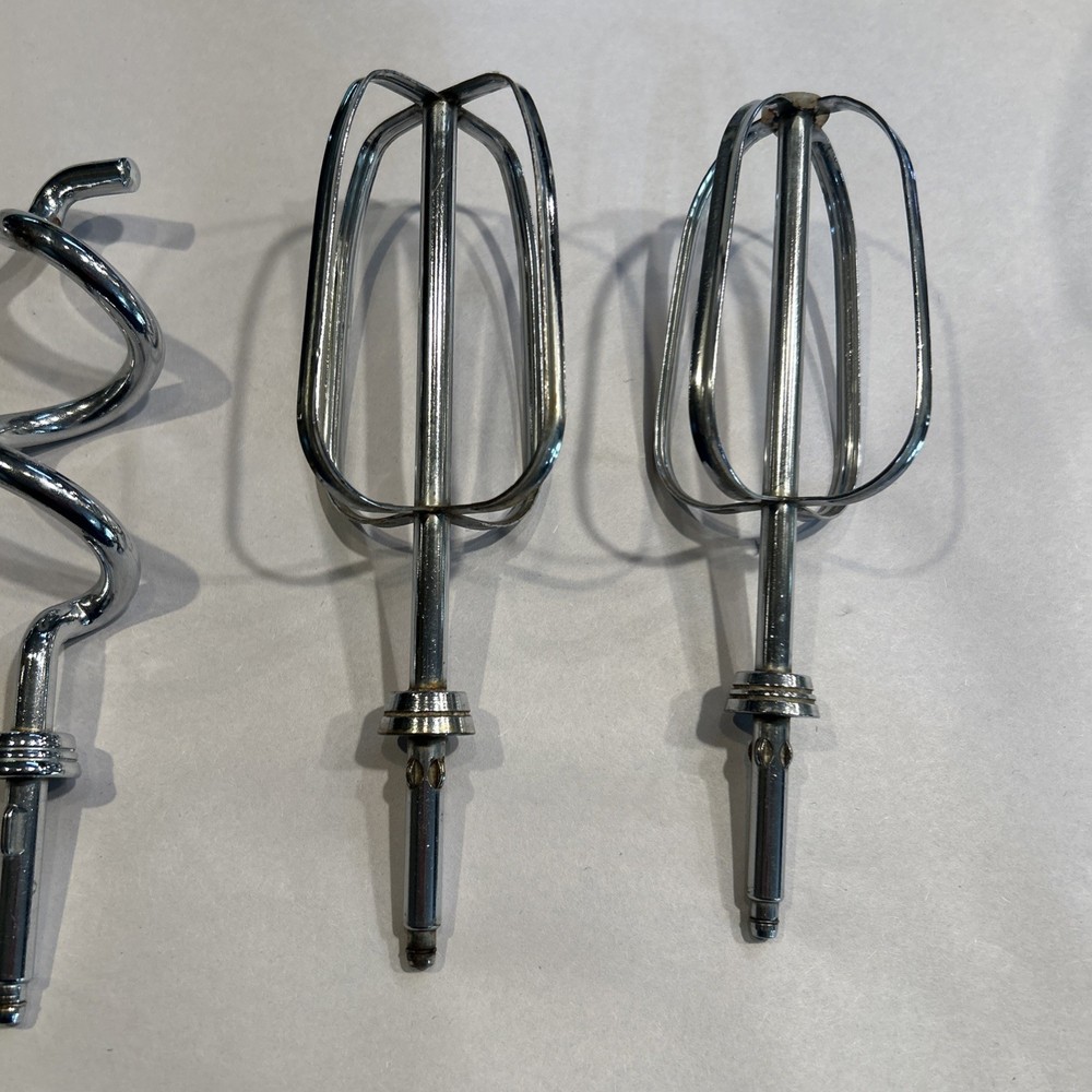 Vintage Oster Regency Kitchen Center Mixer Beaters & Dough Hooks Attachments