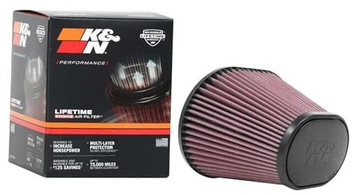 High-Flow Original Lifetime Universal Clamp-On Air Filter: High Performance,