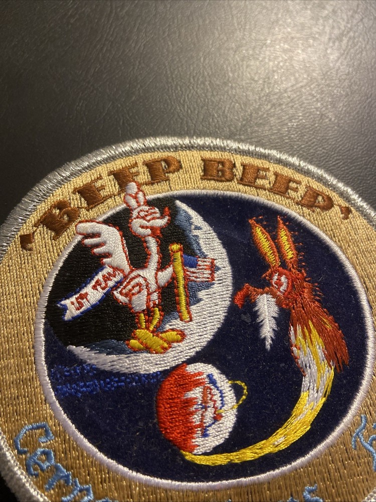 Apollo 14 Unofficial Backup Crew Patch-Beep Beep “Roadrunner Patch-NOS-Very Rare