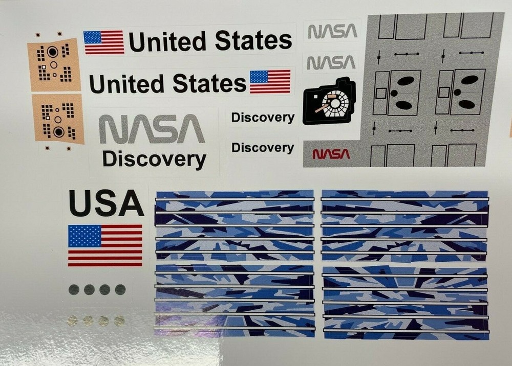 Custom Replacement Stickers for 7470 Space Shuttle Discovery