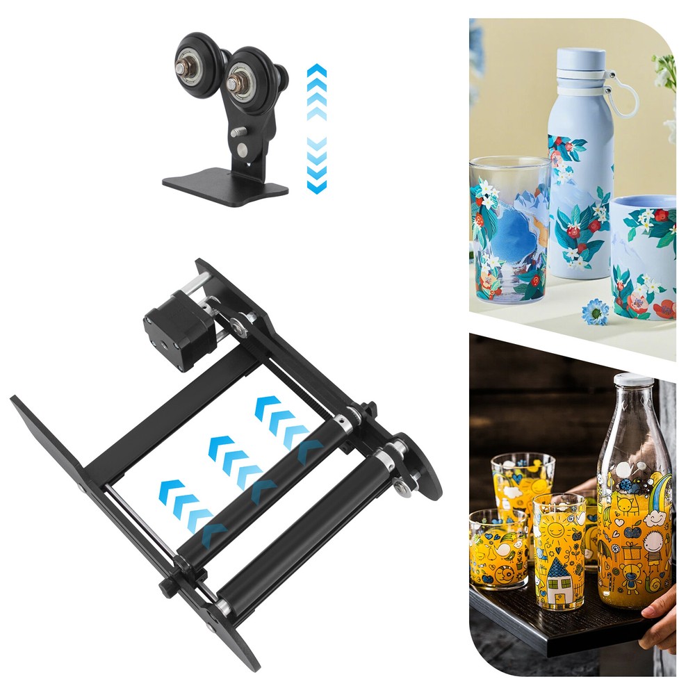 Engraver Rotary Roller Engraving Cylindrical Objects with 3 Connection Cables