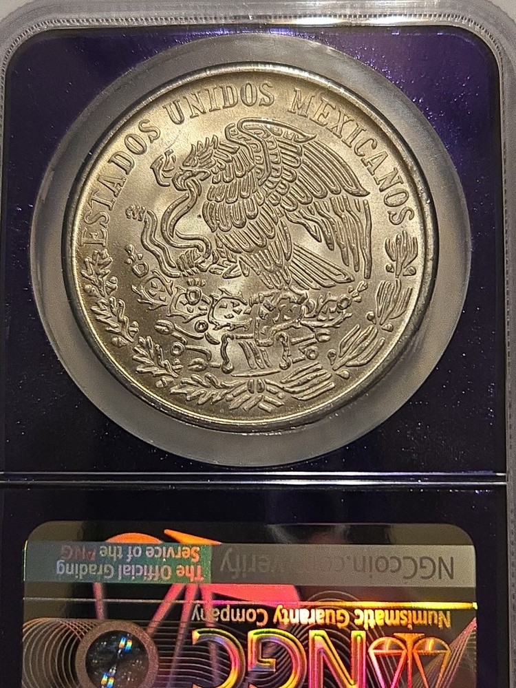 Silver 1978Mo Mexico S 100P NGC MS 65