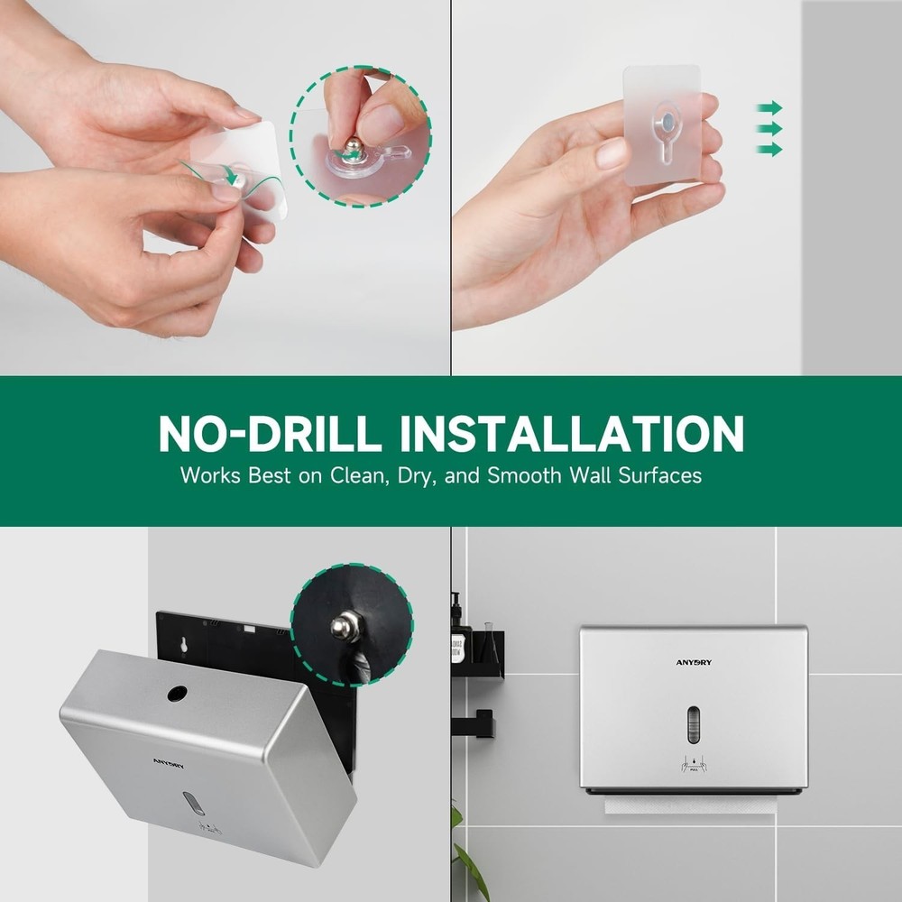 Paper Towel Dispenser Touchless Under Cabinet Mount