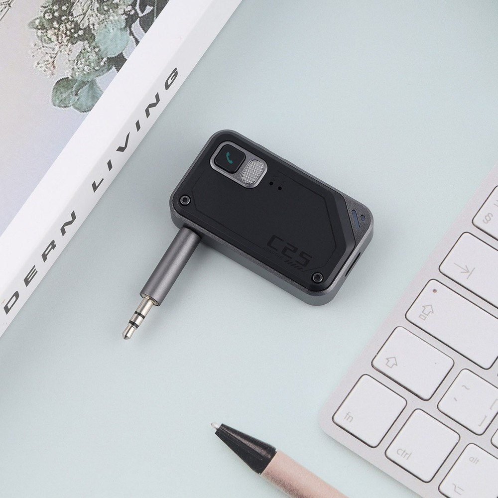 Bluetooth 5.3 Car Wireless Transmitter Receiver Adapter AUX Audio 3.5mm Jack