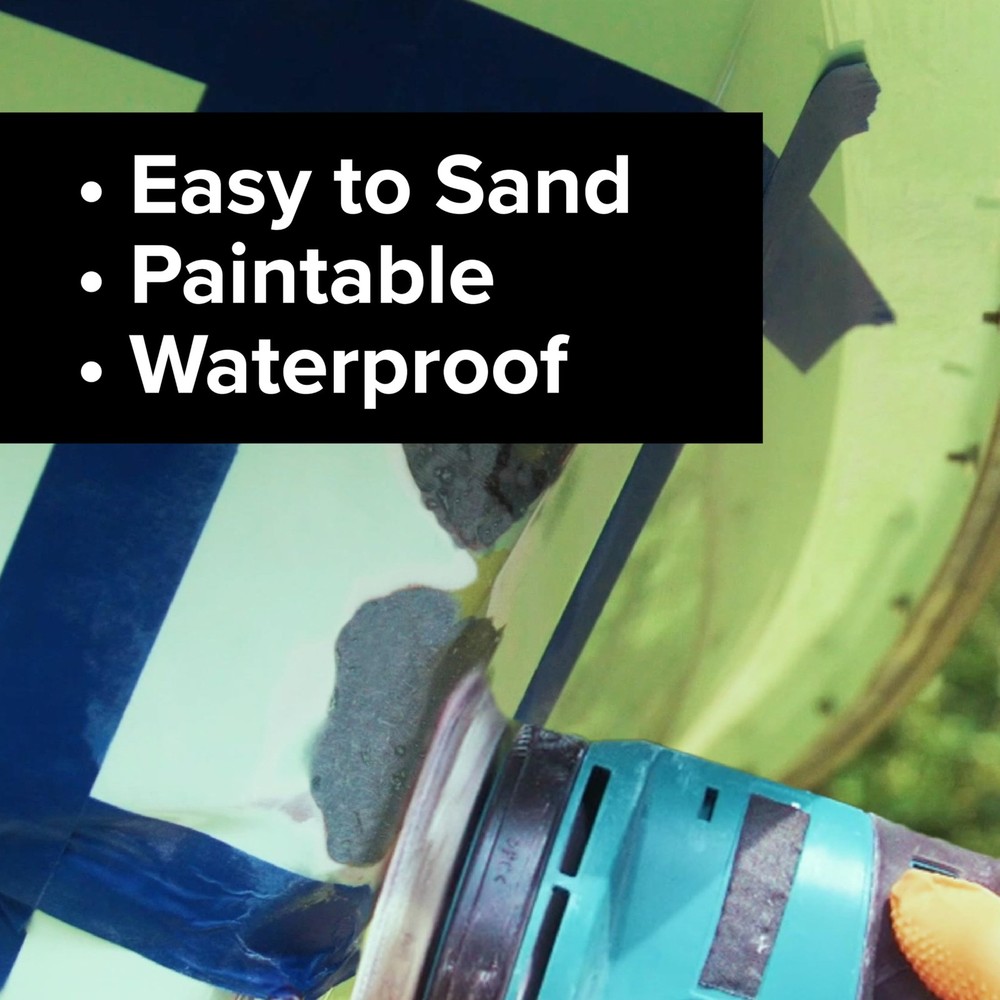 Fiberglass ShortStrained Filler Quart Size for Strong Repairs