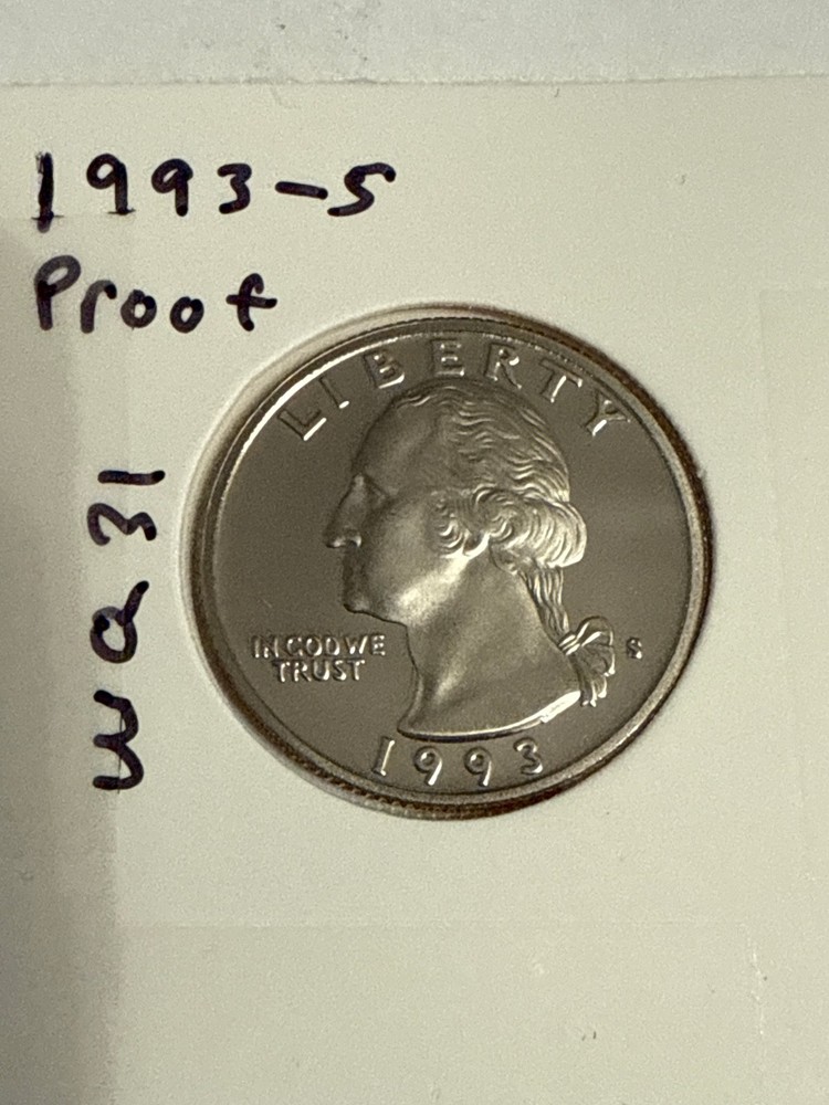 1993 S Proof Washington Quarter