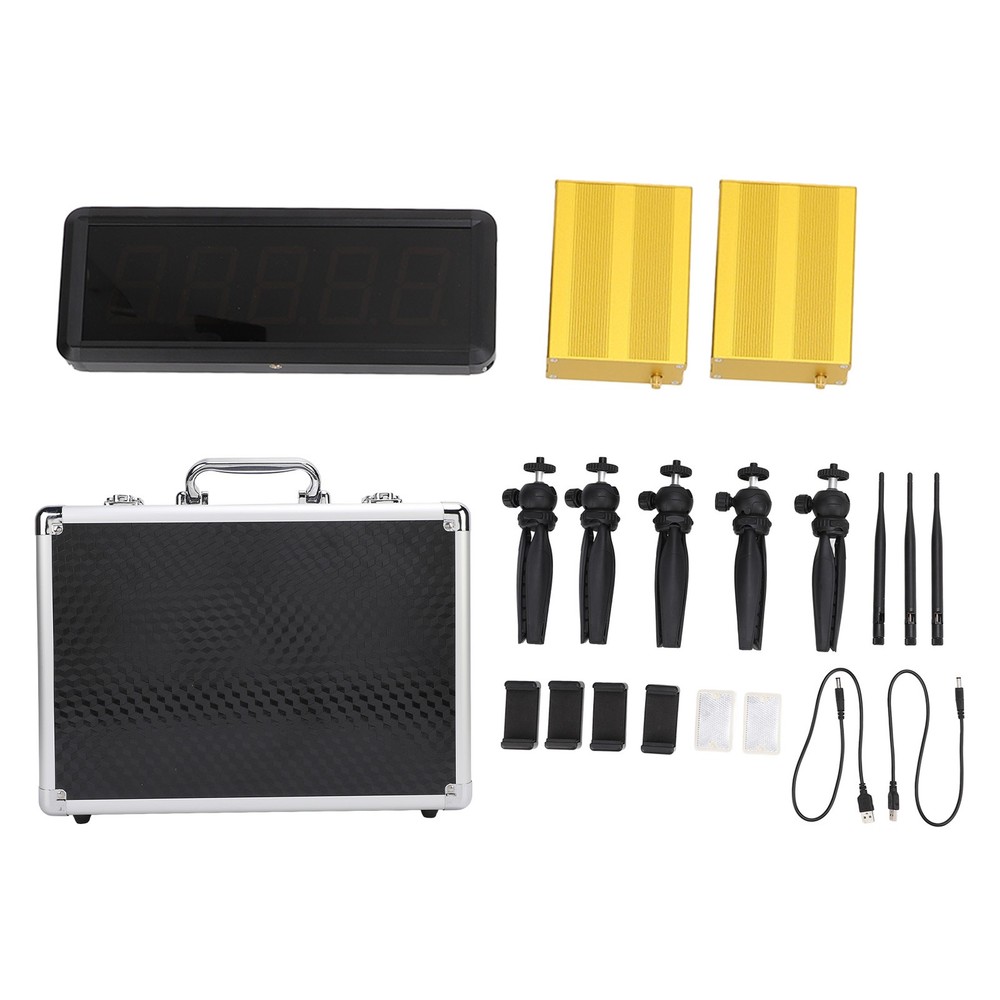 Wireless Laser Timer Battery Powered 5 Digit Digital Display Auto Reset NY