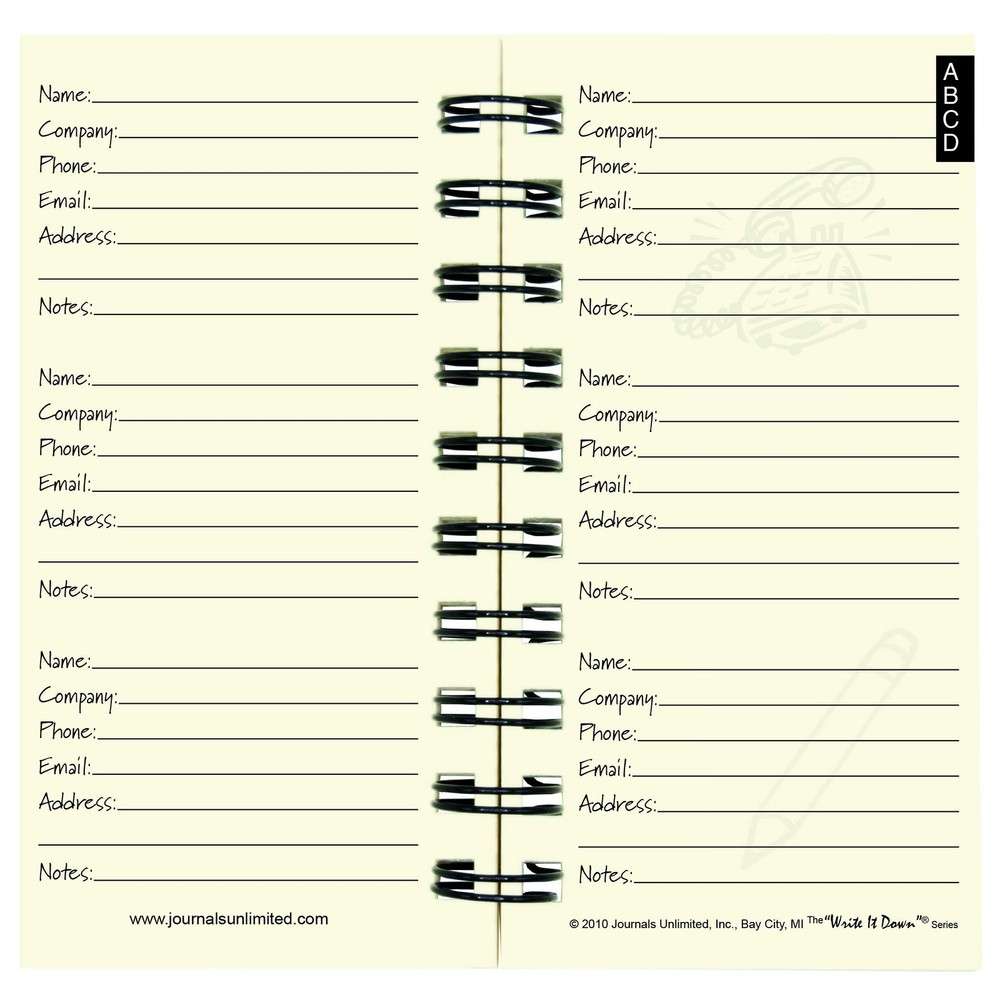 Write it Down series by Journals Unlimited, Guided Mini-size, Kraft Brown