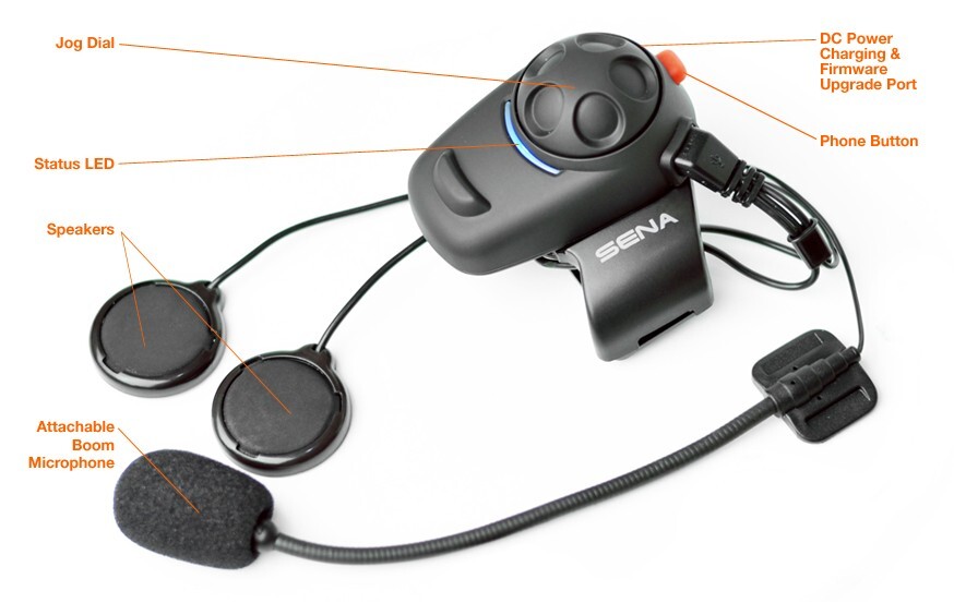 SENA SMH5 BLUETOOTH MOTORCYCLE HELMET INTERCOM SYSTEM DUAL SET