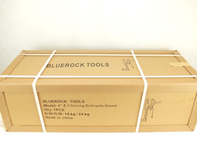 BLUEROCK ® TOOLS 4Z1WS CONCRETE CORING DRILL 2 SPEED W/ STAND & 2 CORE BITS