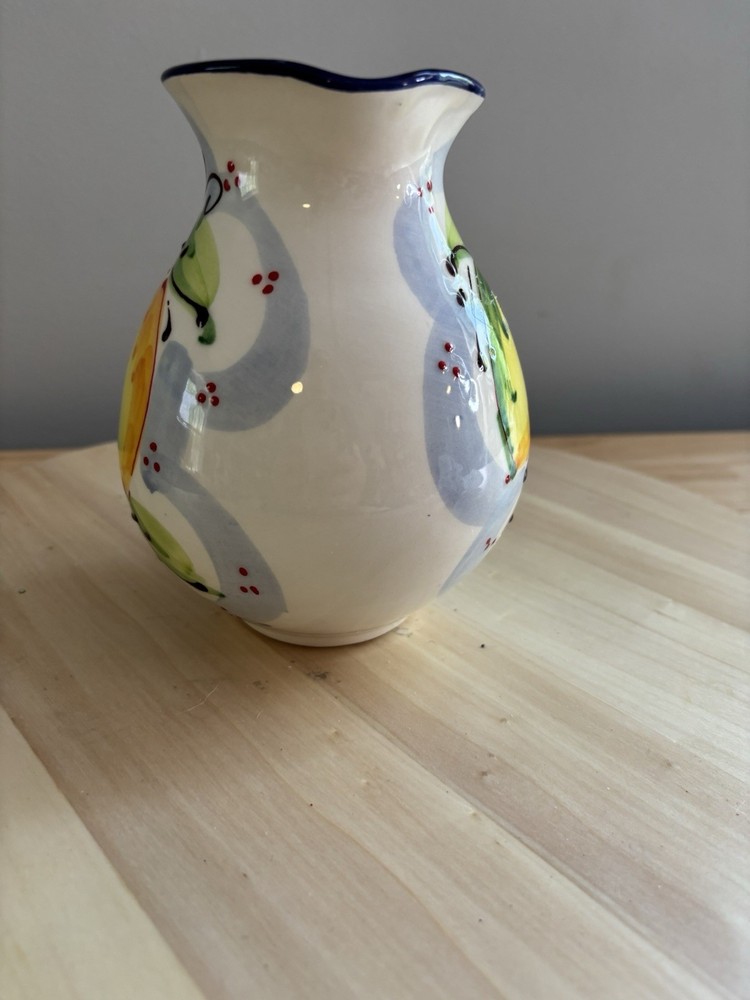 Hermanos Pedraza Hand-painted Ceramic Pitcher Decorative Jar