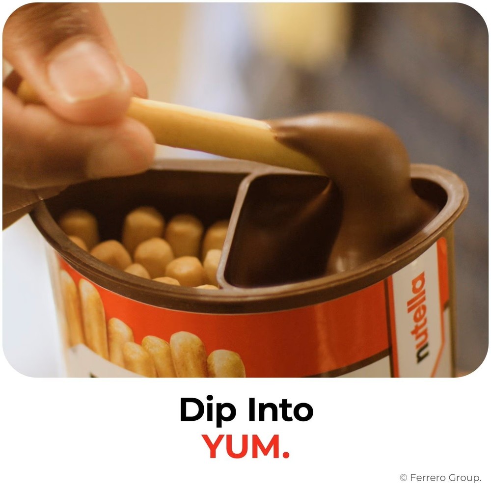 Nutella and GO! Hazelnut and Cocoa Spread + Breadsticks, 1.8 oz - 16 Pack
